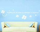 Anything You are Good at Quotes Wall Decal Motivational Clover Stickers